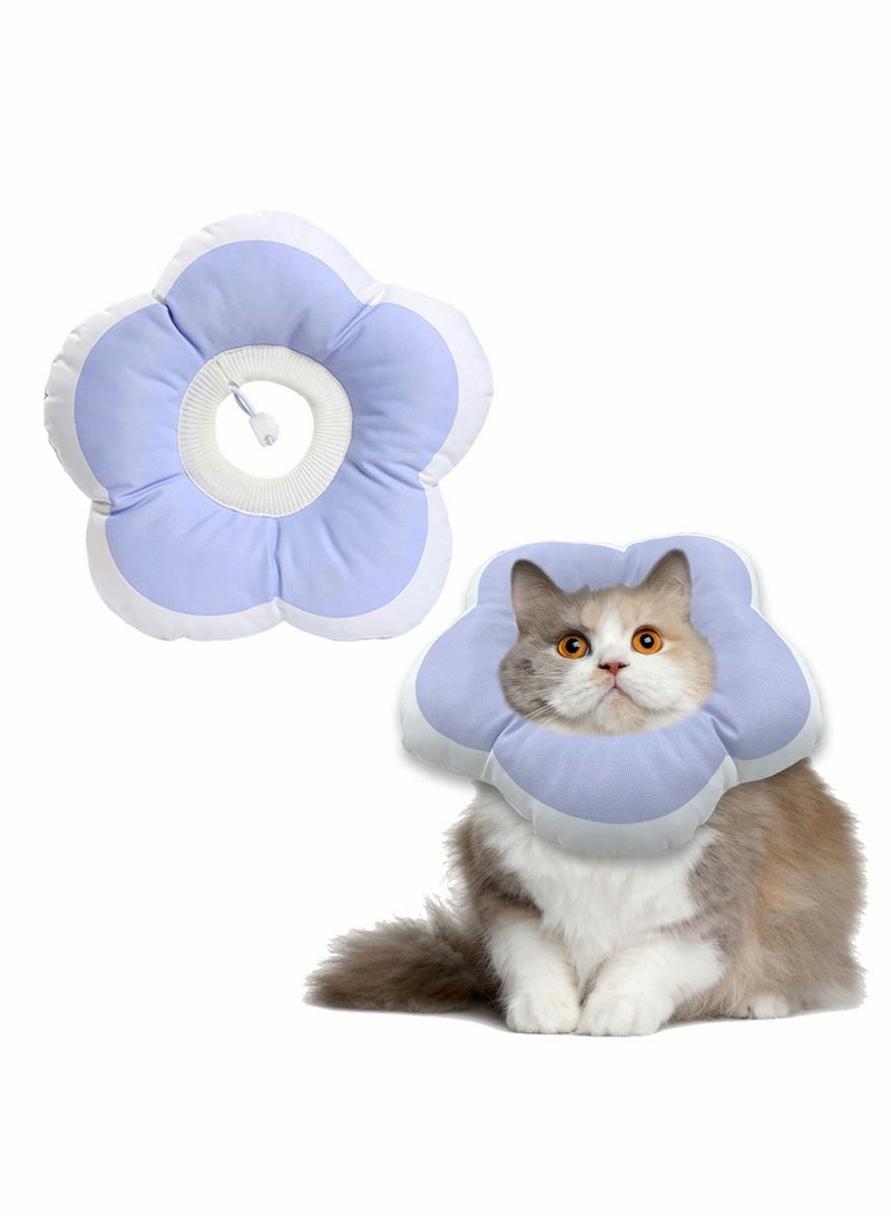 طوق قمة للقطط، طوق قمة مقاوم للماء وناعم للقطط، طوق حماية للشفاء من الجروح بعد العملية، أطواق إليزابيث للحيوانات الأليفة - س - Image 1